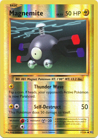 XY12 Evolutions, Magnemite - 37/108 - Common Reverse Holo