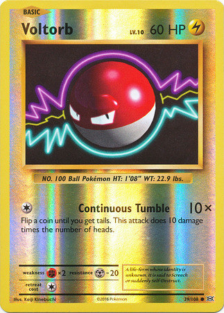 XY12 Evolutions, Voltorb - 39/108 - Common Reverse Holo