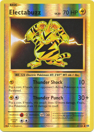 XY12 Evolutions, Electabuzz - 41/108 - Common Reverse Holo