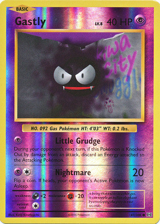 XY12 Evolutions, Gastly - 47/108 - Common Reverse Holo