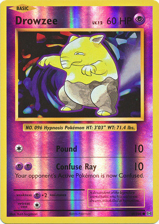 XY12 Evolutions, Drowzee - 49/108 - Common Reverse Holo