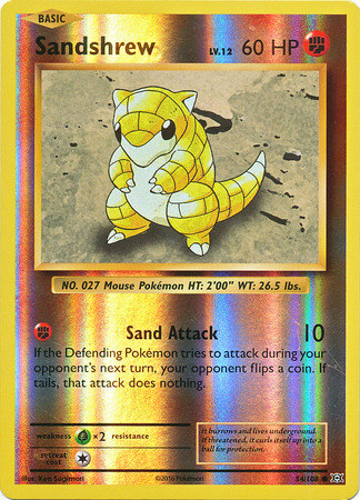 XY12 Evolutions, Sandshrew - 54/108 - Common Reverse Holo