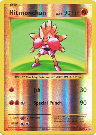 XY12 Evolutions, Hitmonchan - 62/108 - Holo Rare Reverse Holo