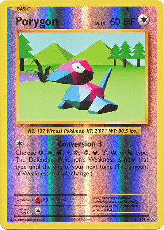 XY12 Evolutions, Porygon - 71/108 - Uncommon Reverse Holo