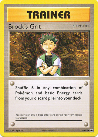 XY12 Evolutions, Brock's Grit - 74/108 - Uncommon