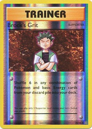 XY12 Evolutions, Brock's Grit - 74/108 - Uncommon Reverse Holo