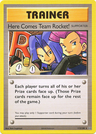 XY12 Evolutions, Here Comes Team Rocket! - 113/108 - Secret Rare