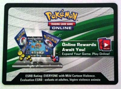 Pokemon GO Elite Trainer Box, Kodkort