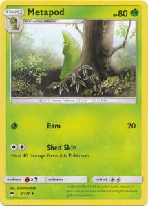 SM Burning Shadows, Metapod - 2/147 - Uncommon