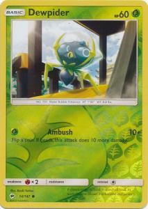 SM Burning Shadows, Dewpider - 14/147 - Common - Reverse Holo