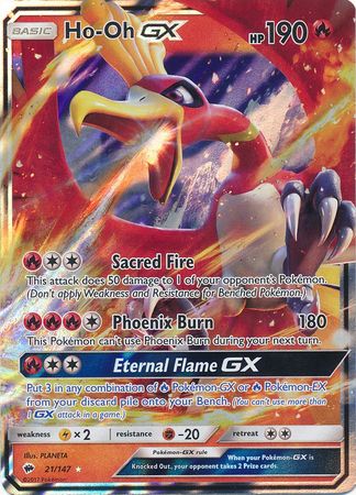 SM Burning Shadows, Ho-Oh GX - 21/147 - Ultra Rare