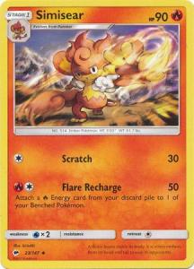 SM Burning Shadows, Simisear - 23/147 - Uncommon