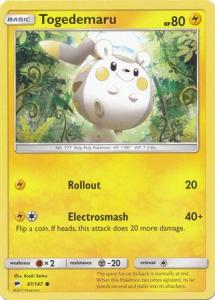 SM Burning Shadows, Togedemaru - 47/147 - Common