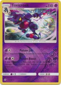 SM Burning Shadows, Toxicroak - 55/147 - Rare - Reverse Holo