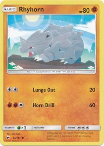 SM Burning Shadows, Rhyhorn - 65/147 - Common