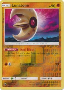 SM Burning Shadows, Lunatone - 68/147 - Uncommon - Reverse Holo
