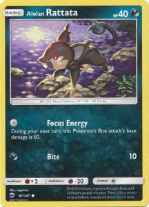 SM Burning Shadows, Alolan Rattata - 81/147 - Common