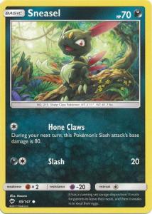 SM Burning Shadows, Sneasel - 85/147 - Common
