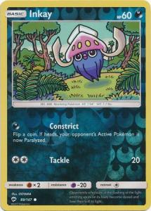 SM Burning Shadows, Inkay - 89/147 - Common - Reverse Holo