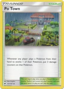 SM Burning Shadows, Po Town - 121/147 - Uncommon