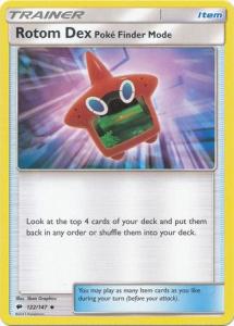 SM Burning Shadows, Rotom Dex Poke-Finder Mode - 122/147 - Uncommon