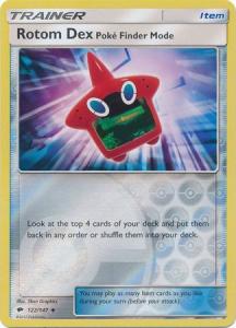 SM Burning Shadows, Rotom Dex Poke-Finder Mode - 122/147 - Uncommon - Reverse Holo