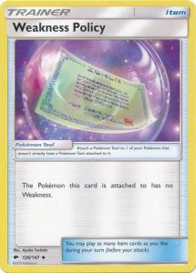 SM Burning Shadows, Weakness Policy - 126/147 - Uncommon