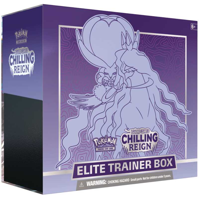 Pokémon, Sword & Shield 6: Chilling Reign, Elite Trainer Box: Shadow Rider Calyrex [Purple]