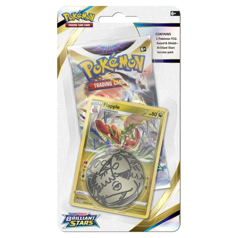 Pokémon, Sword & Shield 9: Brilliant Stars, Checklane Blister Pack: Flapple