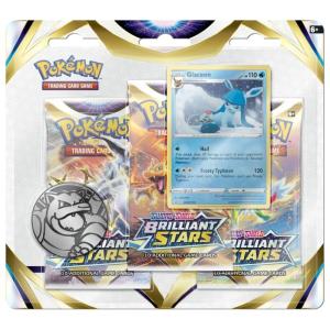 PREVIEW: Pokémon, Sword & Shield 9: Brilliant Stars, Three Pack Blister: Glaceon (Sales will start when we have more info)