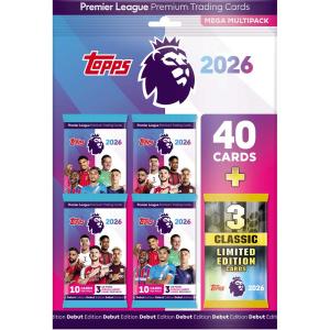 1 MEGA Multi Pack 2026 Topps Premier League Trading Cards Retail