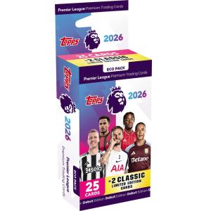 1 Eco Pack 2026 Topps Premier League Trading Cards