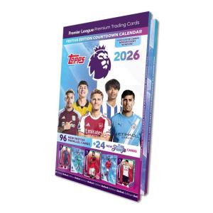 1 Countdown Calendar (Advent Calendar) 2026 Topps Premier League Trading Cards