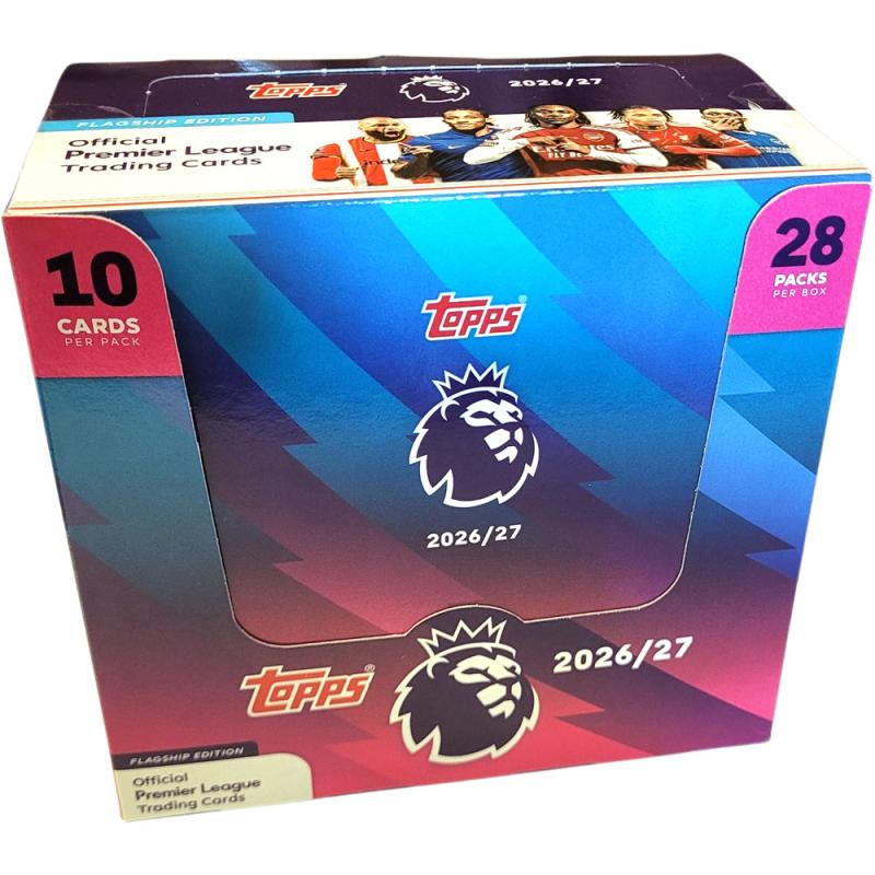 1 Box 2026-27 Topps Premier League Trading Cards Retail (28 Packs)