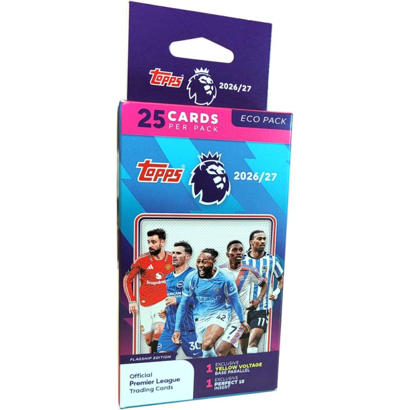 1 Eco Pack 2026-27 Topps Premier League Trading Cards