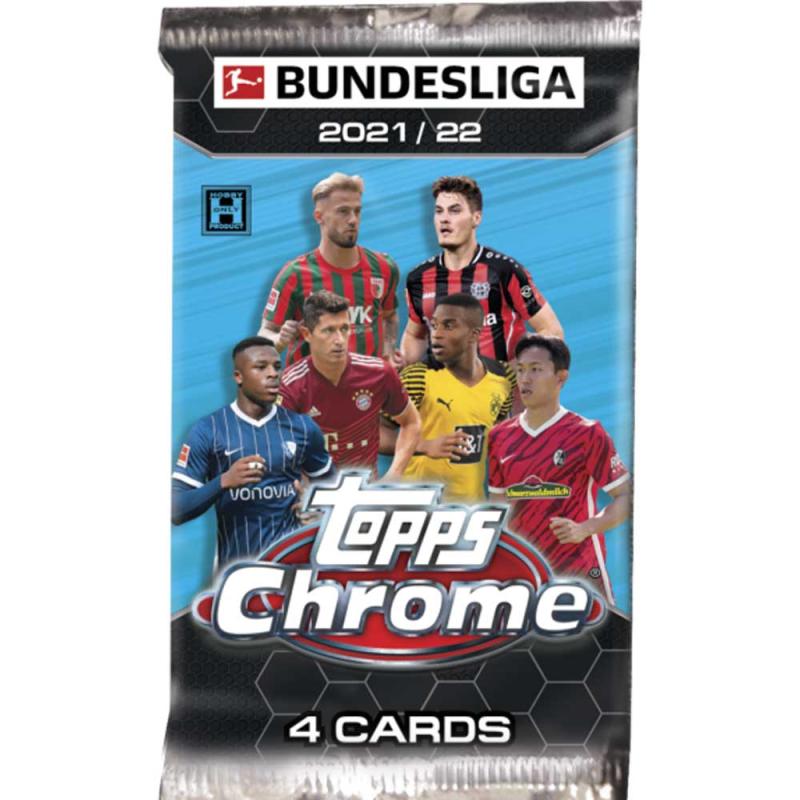 1st Paket 2021-22 Topps Chrome Bundesliga Soccer Hobby LITE