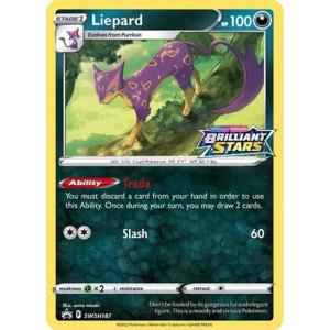 Liepard – SWSH187 - Promo Card [Brilliant Stars Pre-Release Promo]