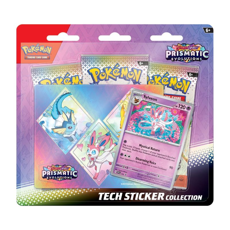 FÖRHANDSVISNING: Pokemon SV8.5 - Prismatic Evolutions Tripple Blister - Sylveon (Börjar säljas när mer info finns)