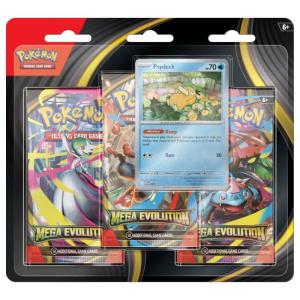 [MAX 1 PER HUSHÅLL] Pokémon, ME01: Mega Evolution, Three Pack Blister: Psyduck