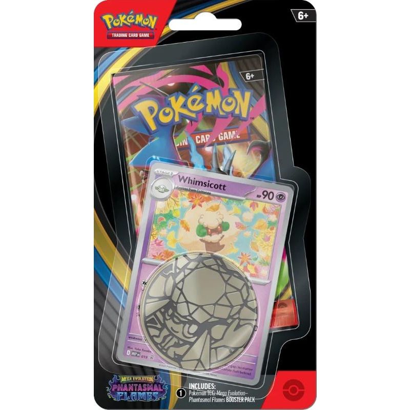 [MAX 1 PER HUSHÅLL] Pokémon, ME02: Phantasmal Flames, Checklane Blister Pack: Whimsicott