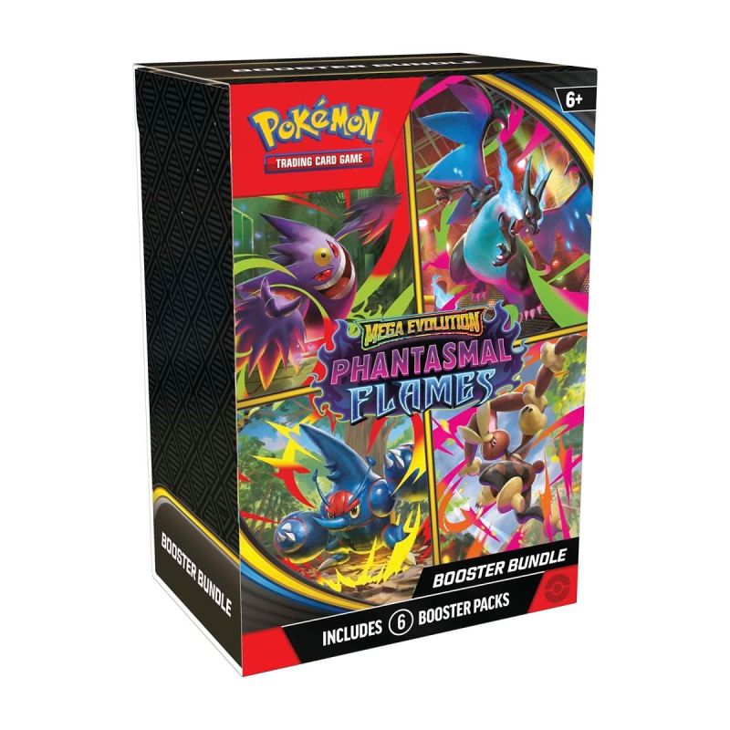 [MAX 1 PER HUSHÅLL] Pokémon, ME02: Phantasmal Flames, Booster Bundle (Innehåller 6 boosters)