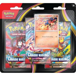 [MAX 1 PER HOUSEHOLD] Pokémon, ME04: Chaos Rising, Three Pack Blister: Charmeleon