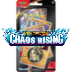 [MAX 1 PER HOUSEHOLD] Pokémon, ME04: Chaos Rising, PREMIUM Checklane Blister Pack [random promo]