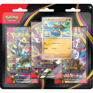 [MAX 1 PER HOUSEHOLD] Pokémon, ME05: Pitch Black, Three Pack Blister: Binacle