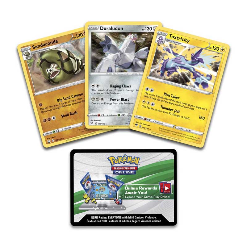 Pokémon, Knock Out Collection PROMOS - Toxtricity, Duraludon & Sandaconda [ENDAST PROMOKORT]