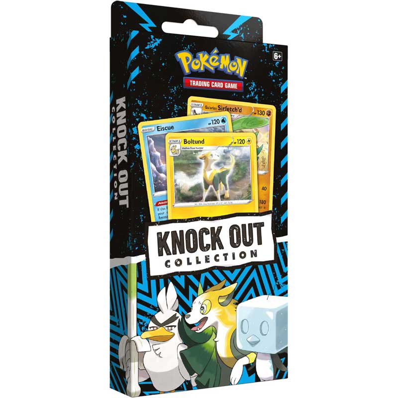 Pokémon, Knock Out Collection - Boltund, Eiscue & Galarian Sirfetch'd