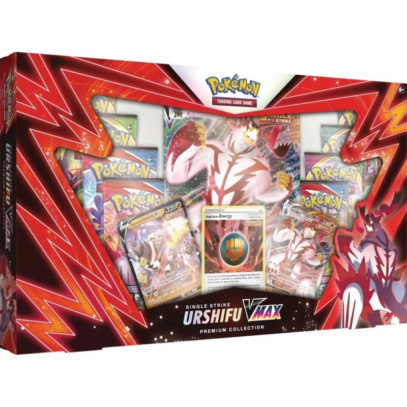 Pokémon, Urshifu VMAX Premium Collection - Single Strike [Red]