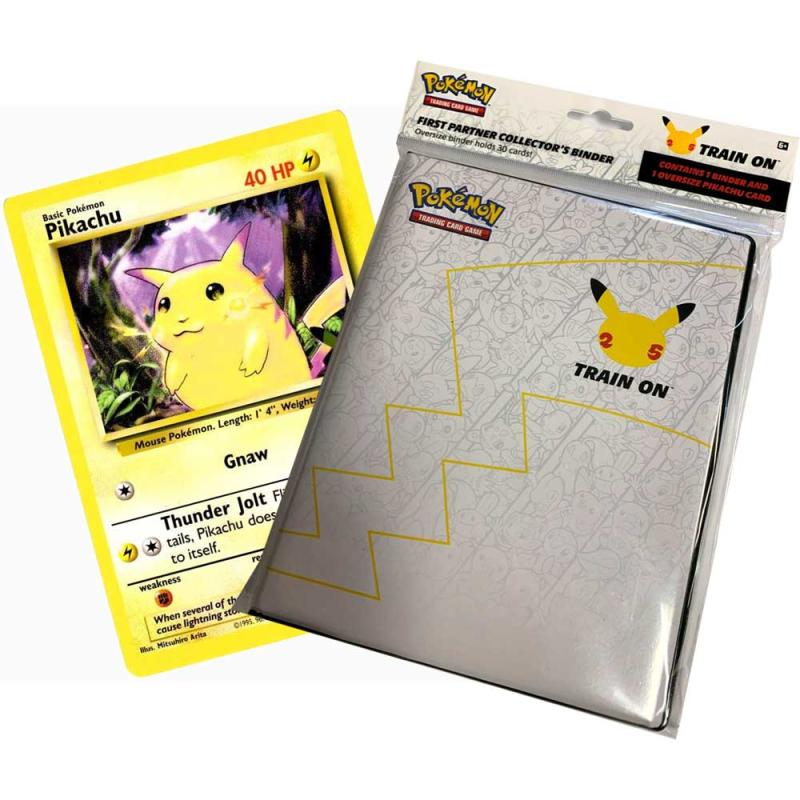 Pokémon, Pärm för stora kort (ca 13,4 x 18,6cm) - First Partner Collector's Binder [Med stort Pikachu-kort!]