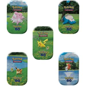 Pokemon – Pokemon GO Mini Tin x 5 (Pikachu, Eeevee, Snorlax, Magikarp & Blissey)