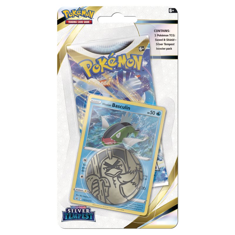 Pokémon, Sword & Shield 12: Silver Tempest, Checklane Blister Pack: Basculin